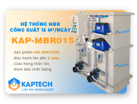 Hệ thống xử lý nước thải MBR công suất 15m3/ngày 