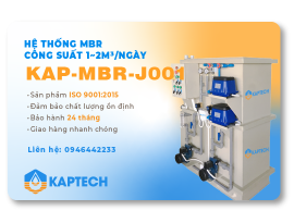 Hệ thống xử lý nước thải  MBR  công suất 1-2m3/ngày 