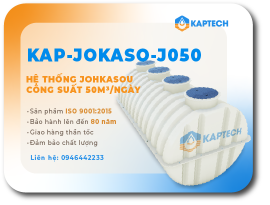 Hệ thống xử lý nước thải JOKASO công suất 50m3/ngày 