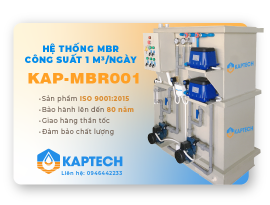 Hệ thống xử lý nước thải MBR công suất 3m3/ngày